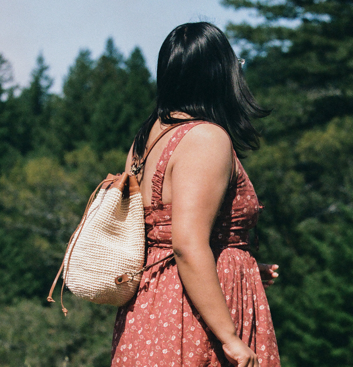 Transito Woven Mini Backpack | Natural