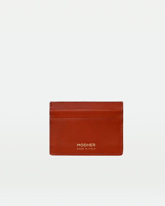 Credit Card Slip in vegetable tanned leather