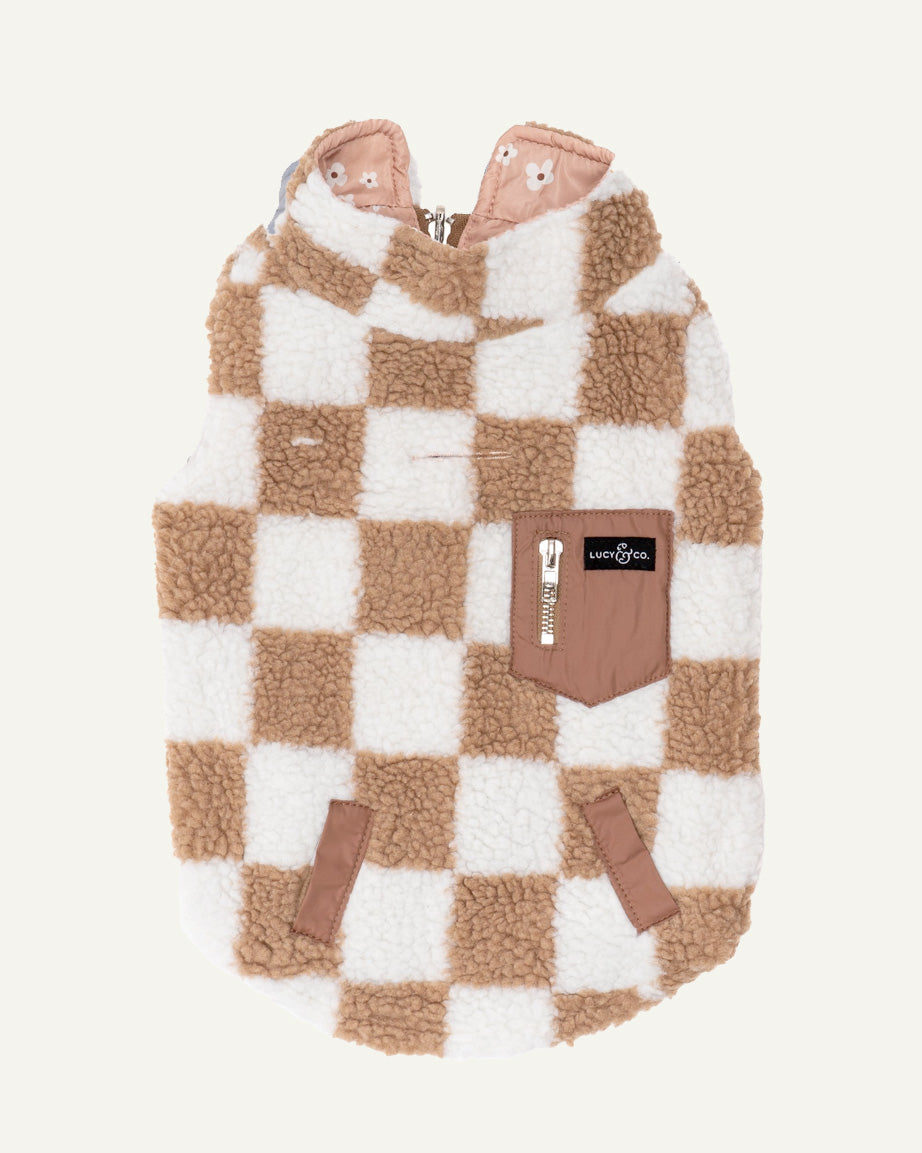 REVERSIBLE TEDDY VEST by Lucy & Co