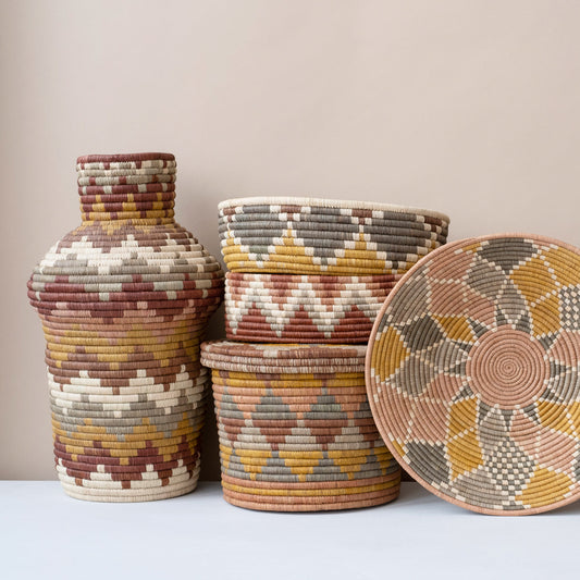 Zig Zag Grandmother Vase ~ Elevate Collection