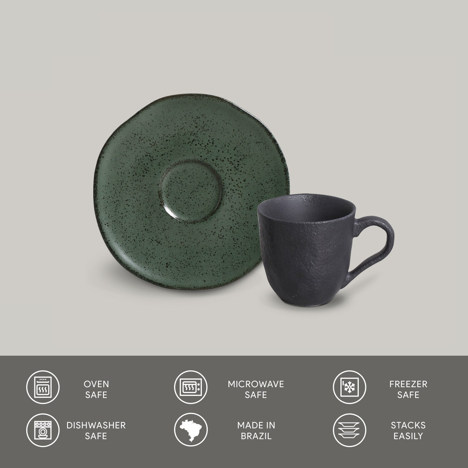 Coffee Cup & Saucer Set of 6