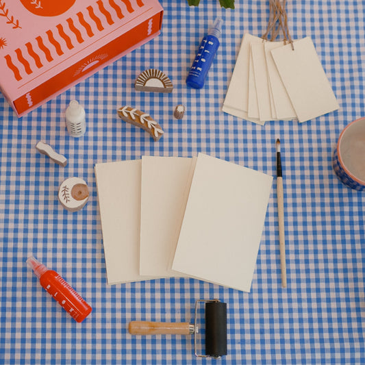 Block Printing Kit - Cosmic Print Stationery Set