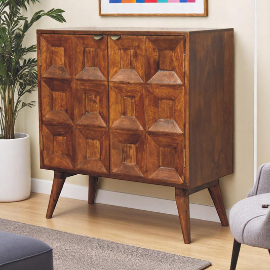 Solid Wood Quad Cabinet