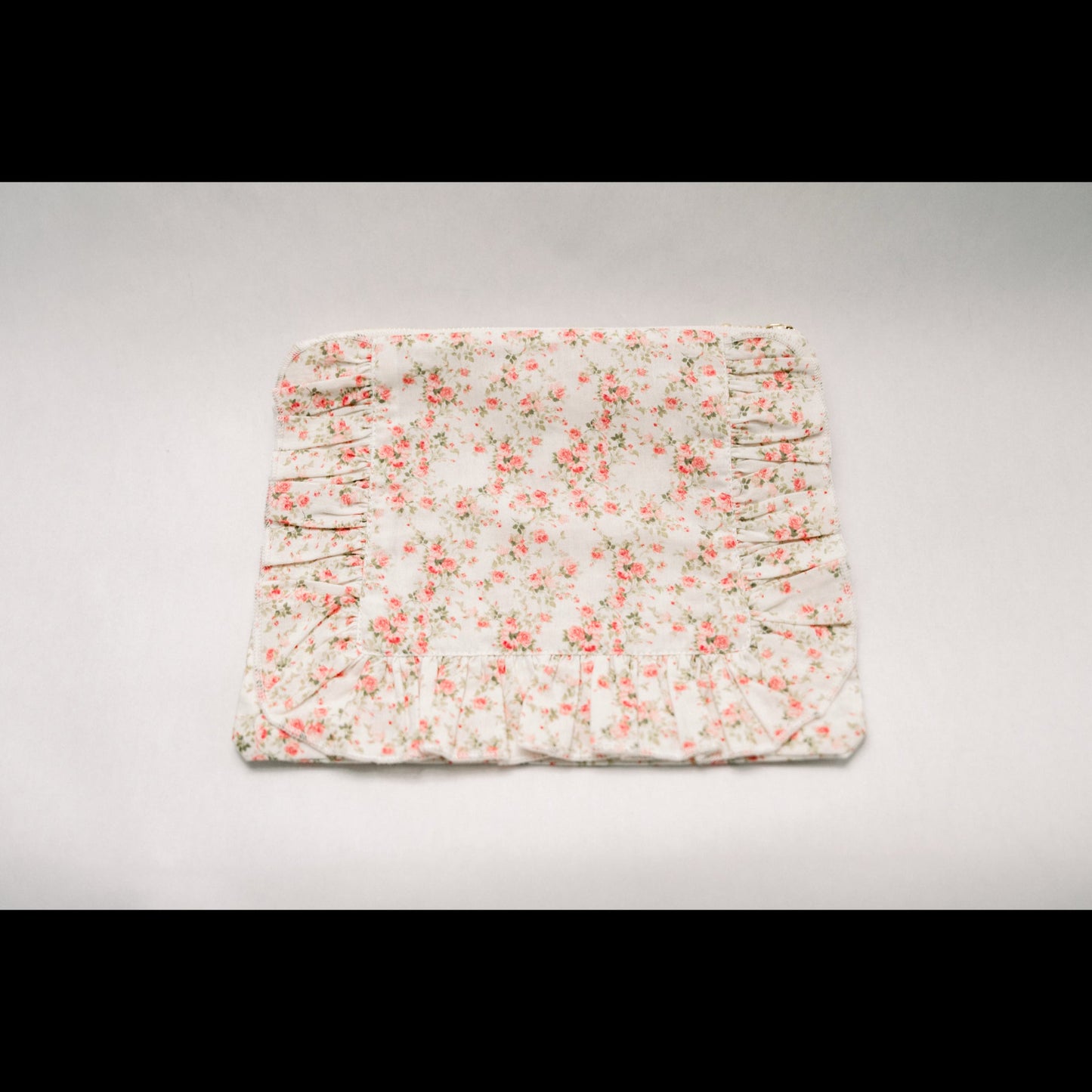 Vintage-Inspired Floral Pouch- Evening Primrose