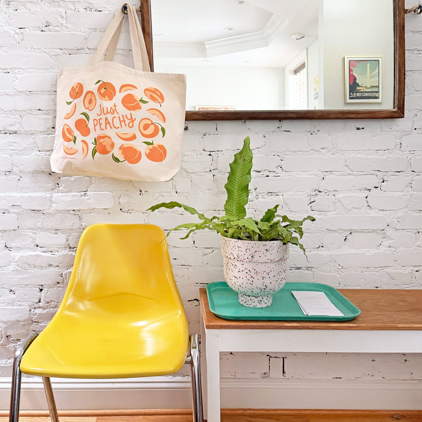 Peach Tote Bag