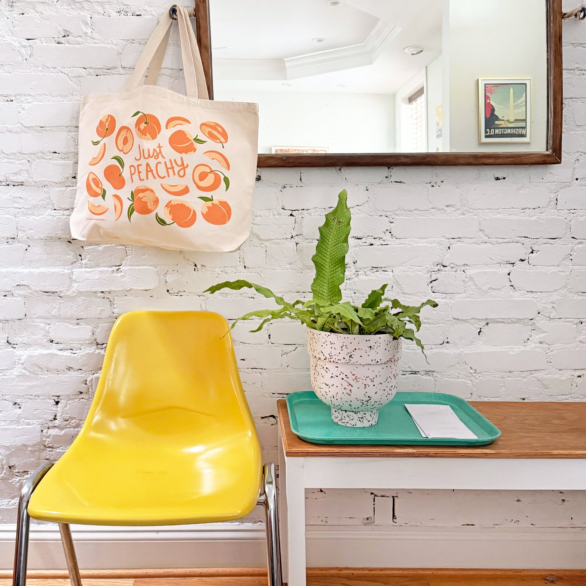 Peach Tote Bag