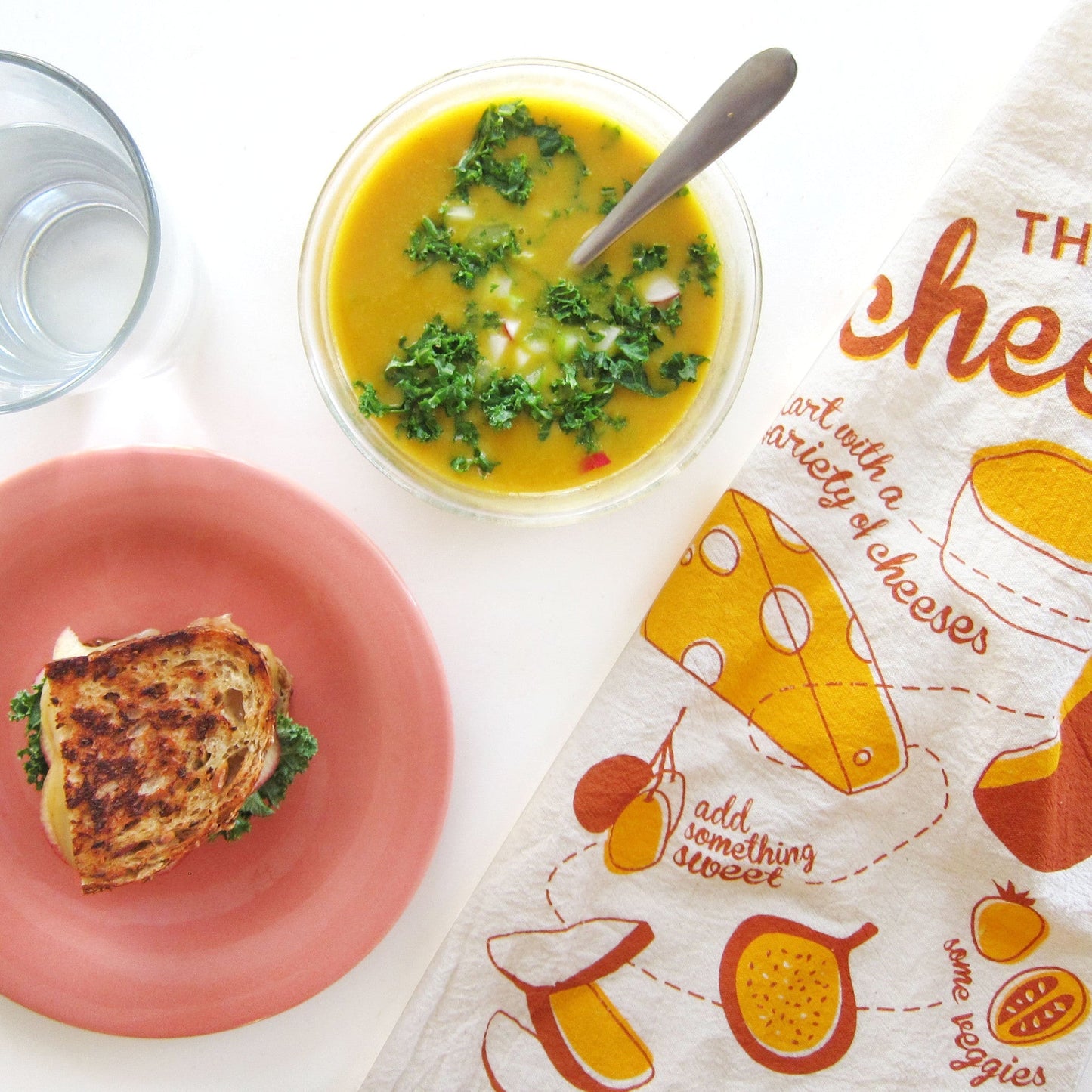 Cheese Plate Dish Towel