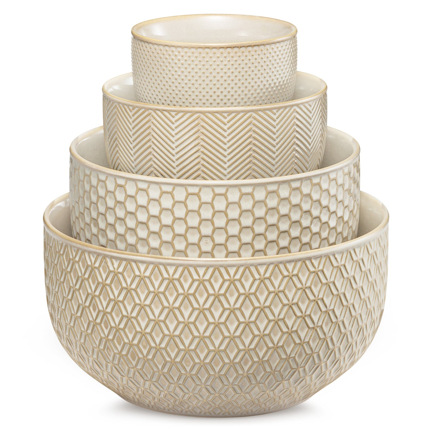 Nesting Bowls, 20/44/98/145 Oz, Set of 4