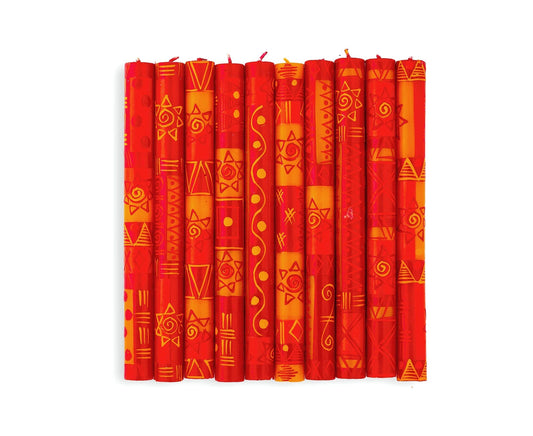 African Sunset Painted Candles - SALE!