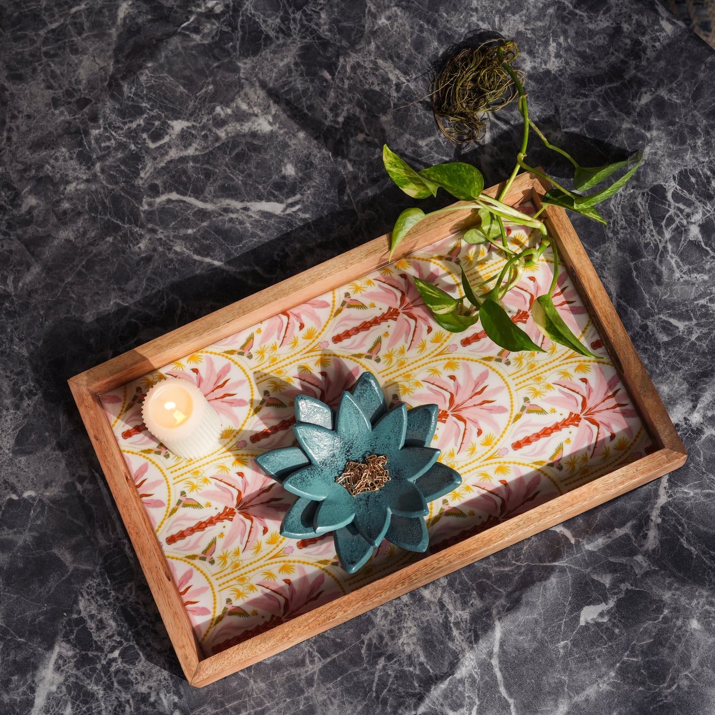 Pink Summer Inlay Tray