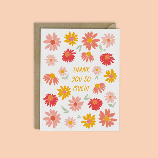 Summer Garden Thank You Card-Box Set of 8 Cards