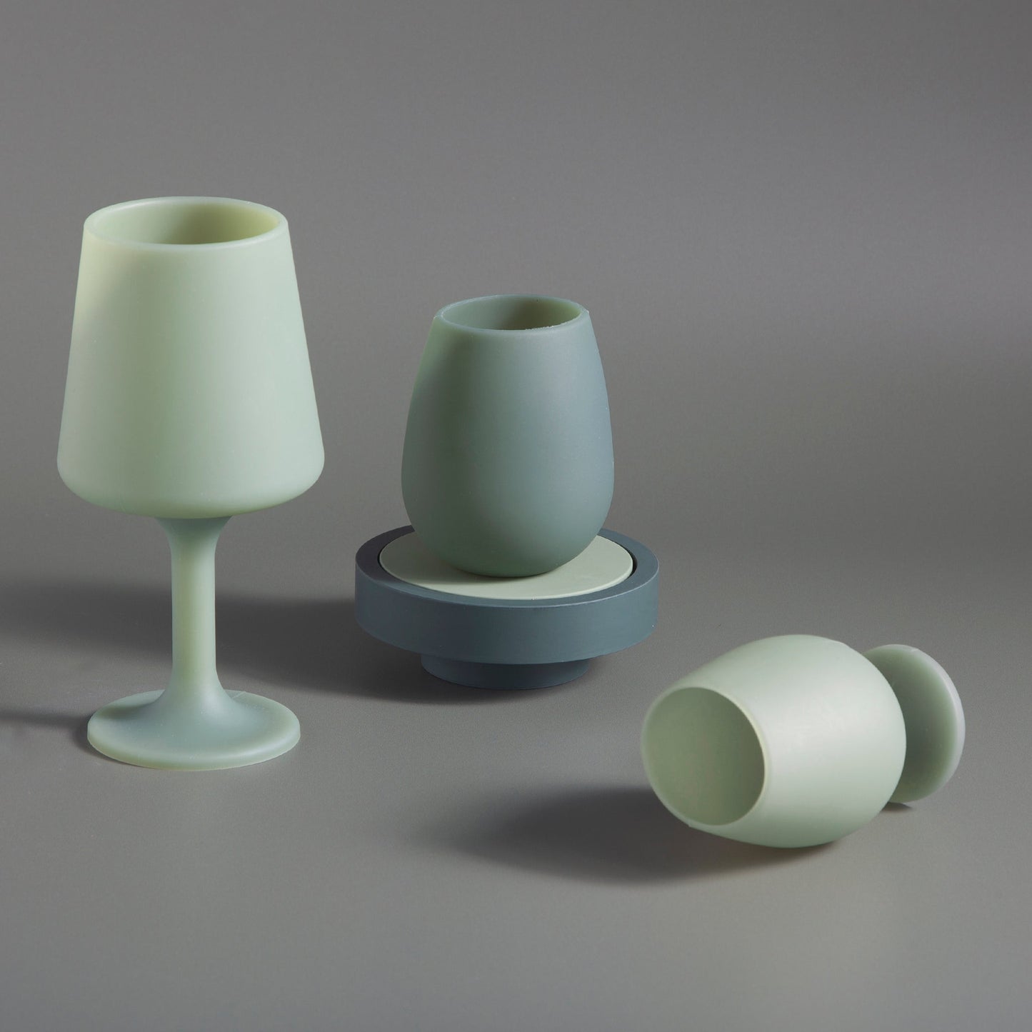 Sage + Olive | Stemm | Silicone Unbreakable Wine Glasses