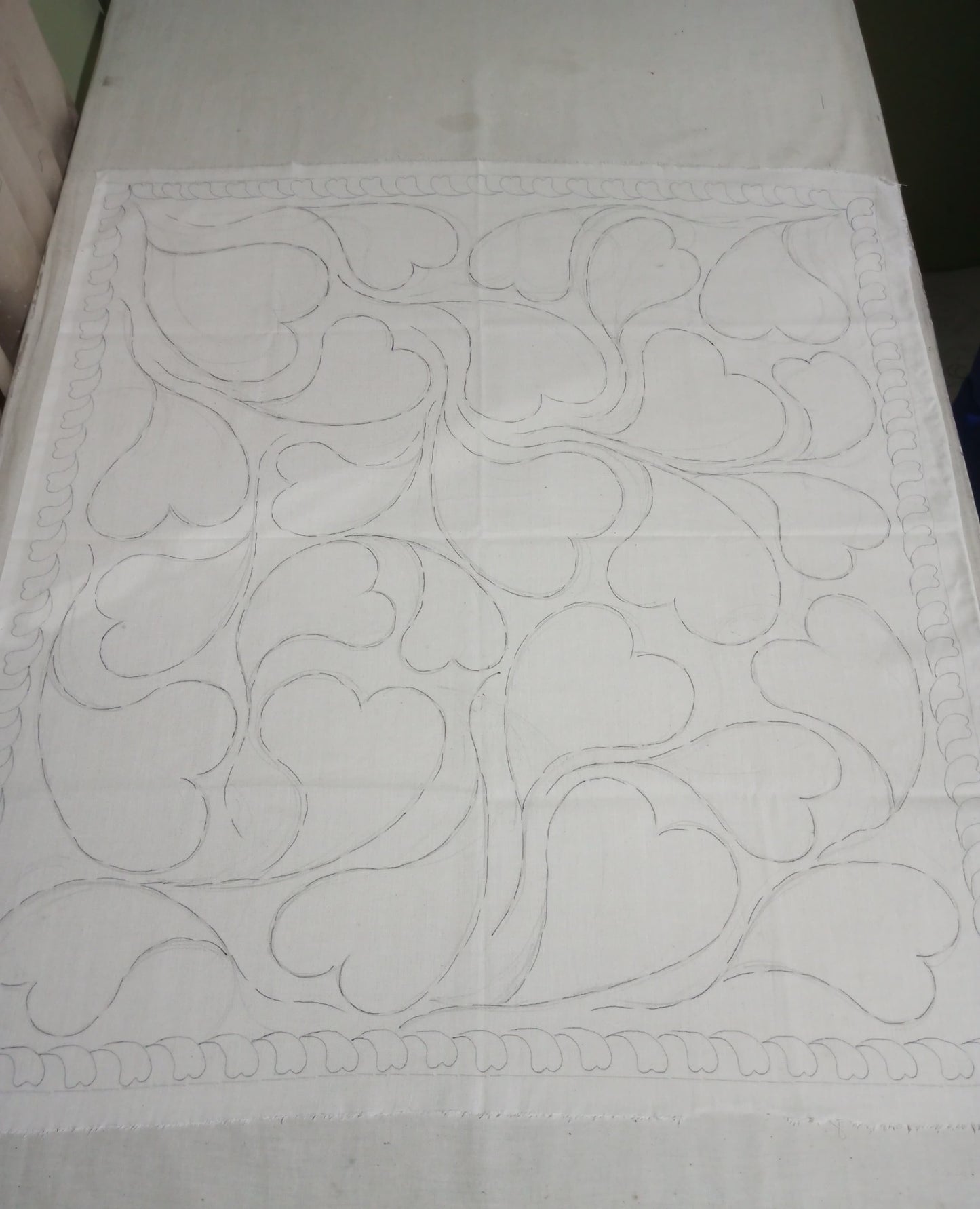 Full Hand Drawn Batik Tulis Bandana Authentic, 100% Soft Cotton, Pink Heart, Mother's Day Gift