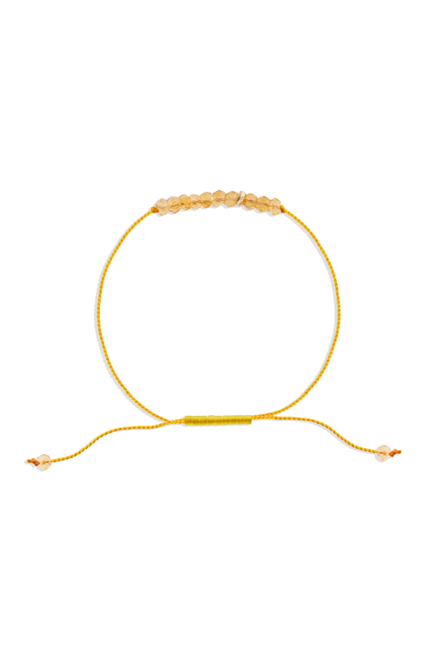 The Energy Project Bracelet – Prosperity With Citrine & Solid 14K Gold Bead