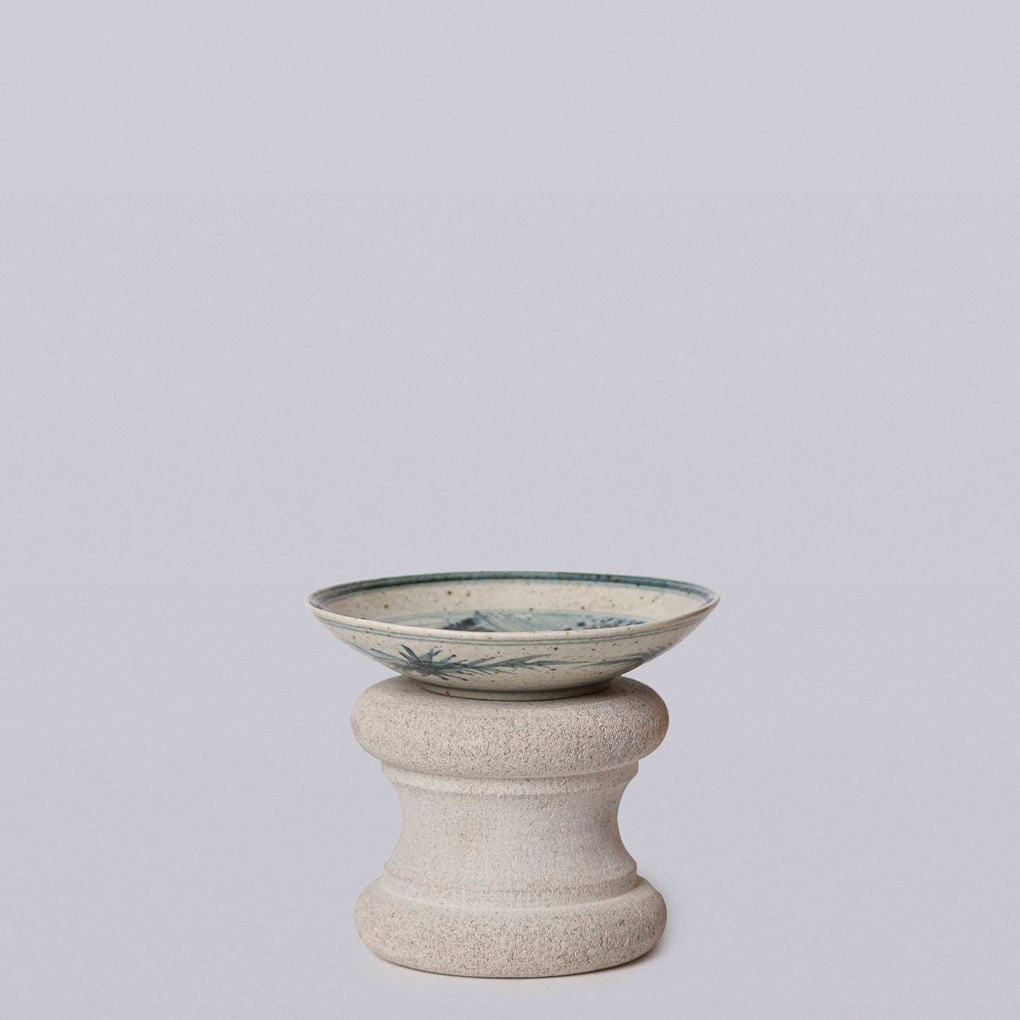 Small Blue and White Porcelain Three Friends Dish