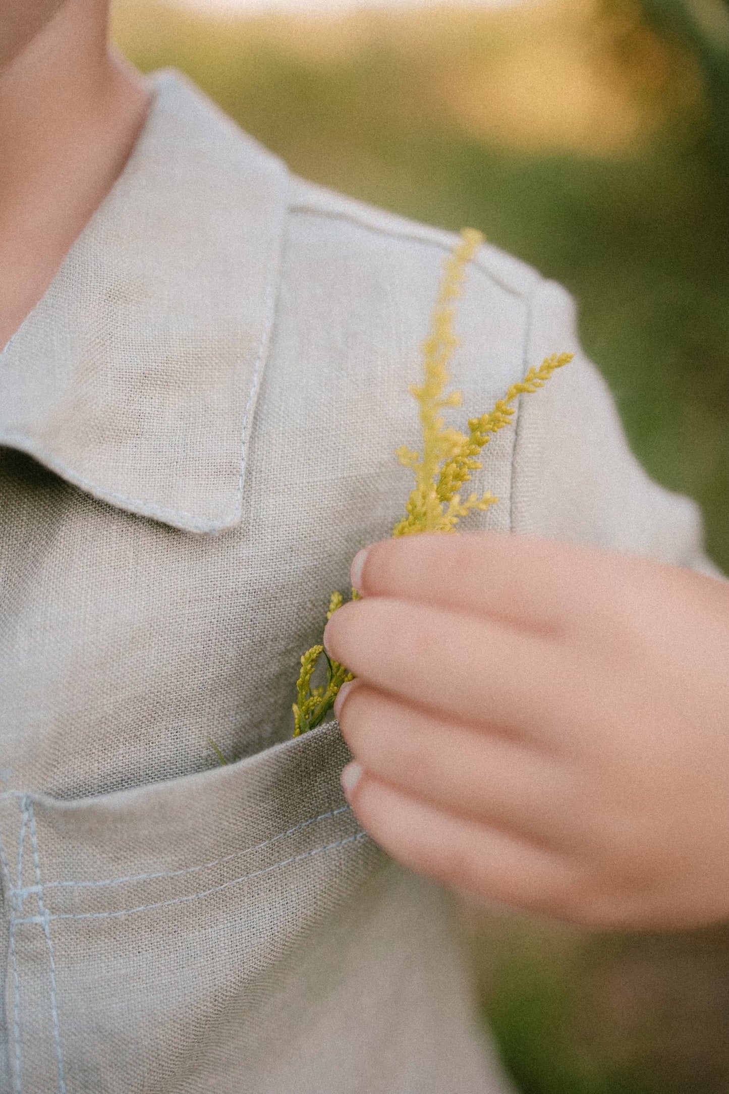 Carter Linen Pant Set- Sage Green