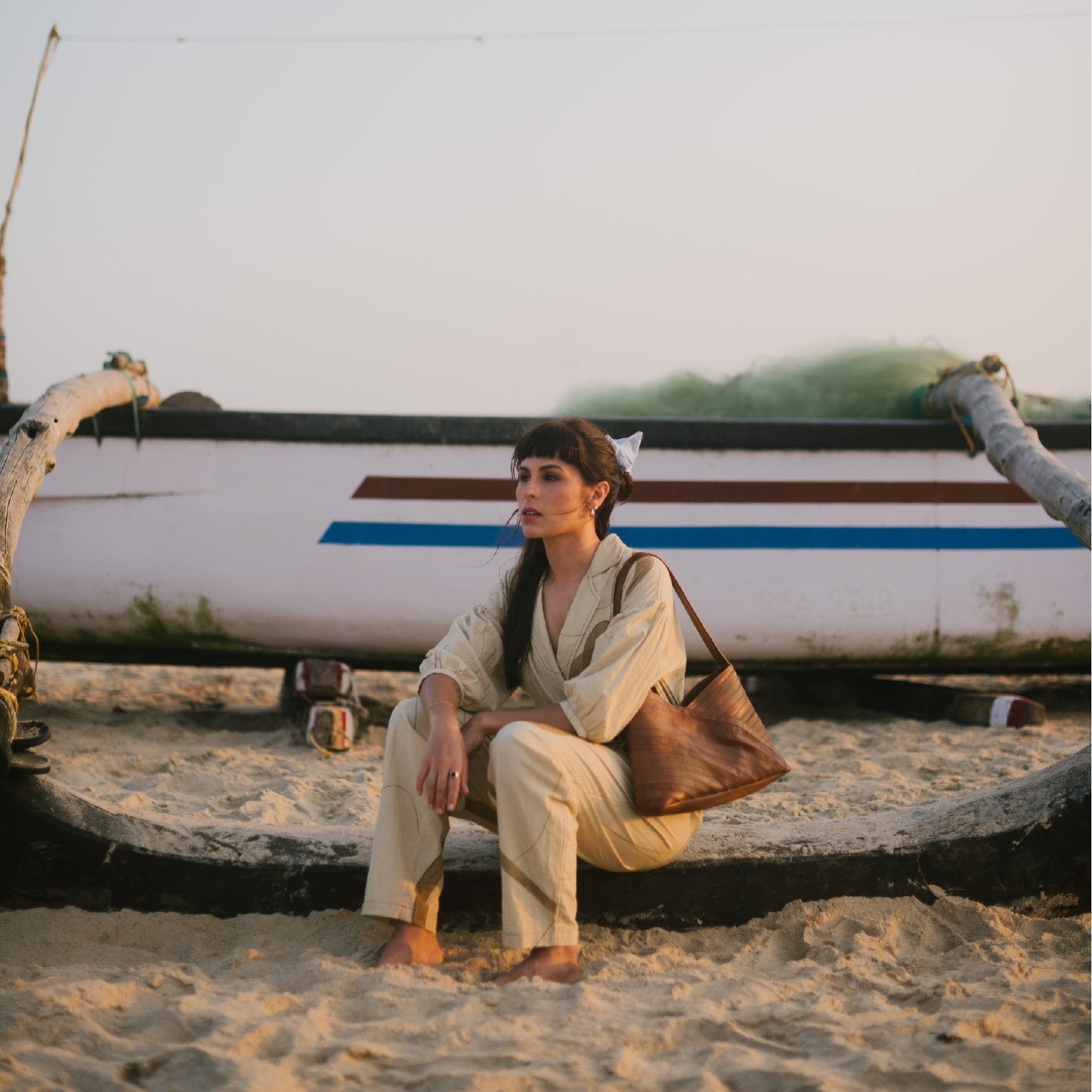 Crisscross Handbag - Vintage Brown