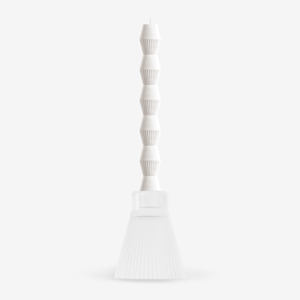 ZAI Frosted Geometric Pillar Candle