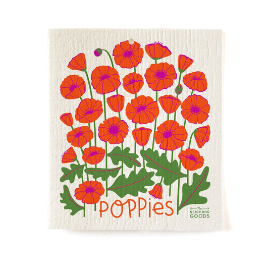 Poppy Sponge Cloth