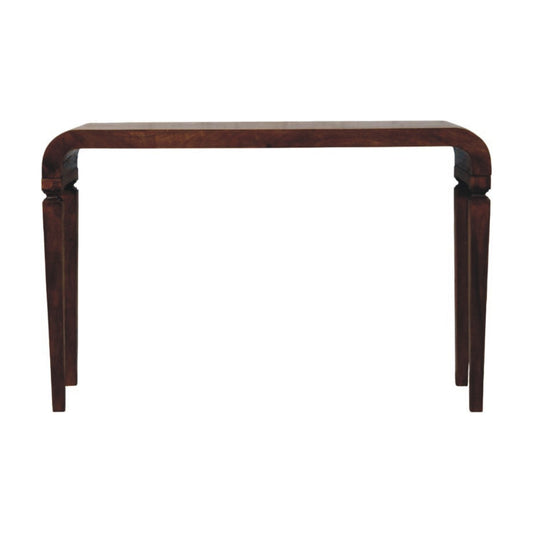 Solid Wood Arcus Curved Console Table