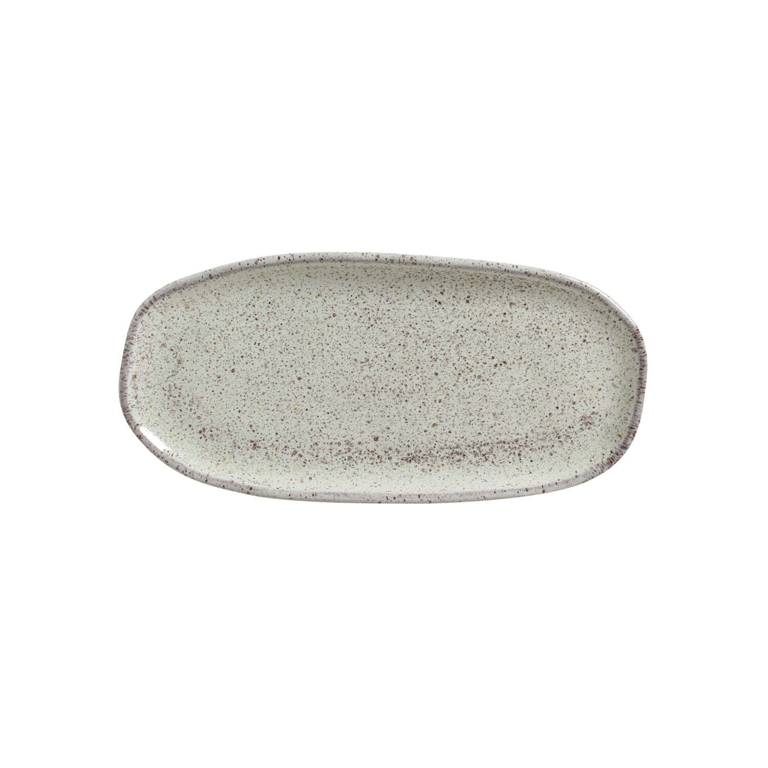 Shallow Organic Oval Platter Small Set of 4