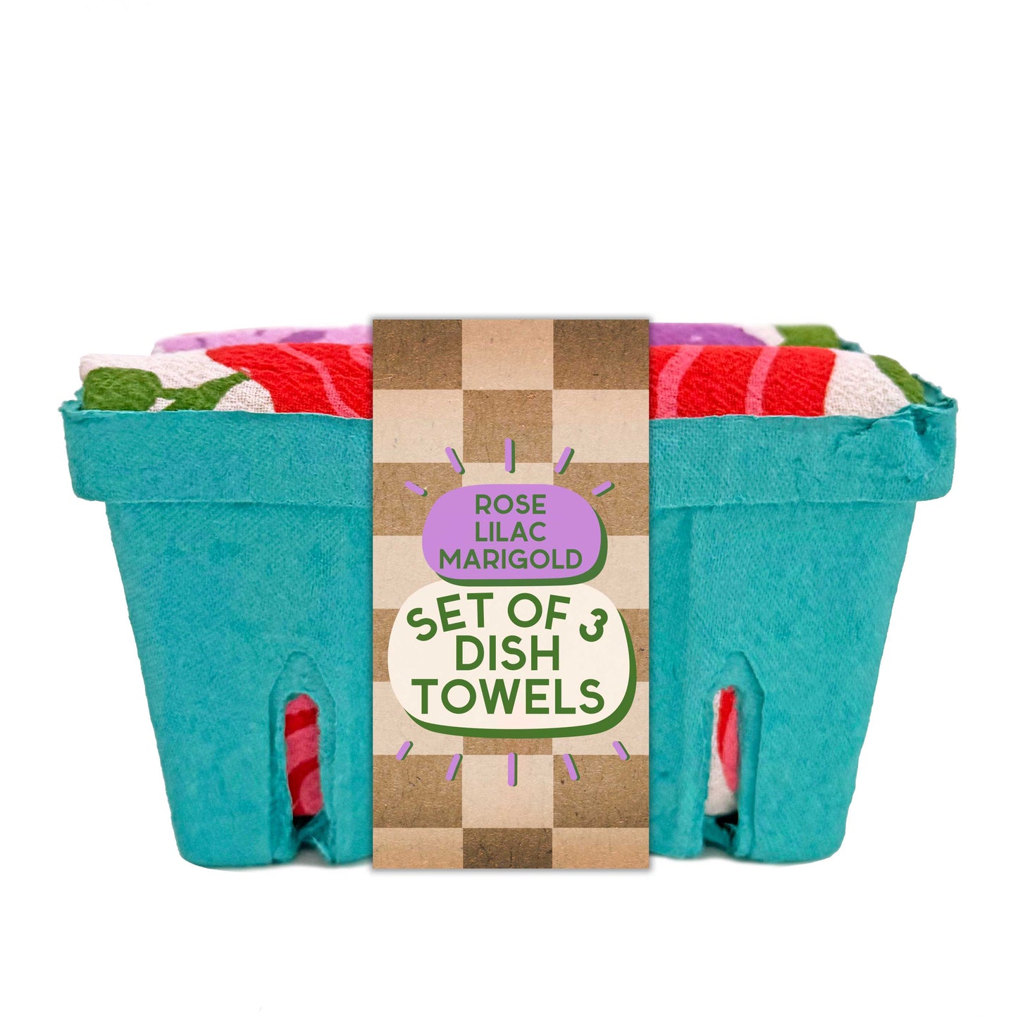 Edible Flowers - Dish Towel Set of 3