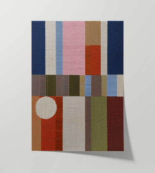 Woven Perspectives No. 07 — Geometric Abstract Art Print