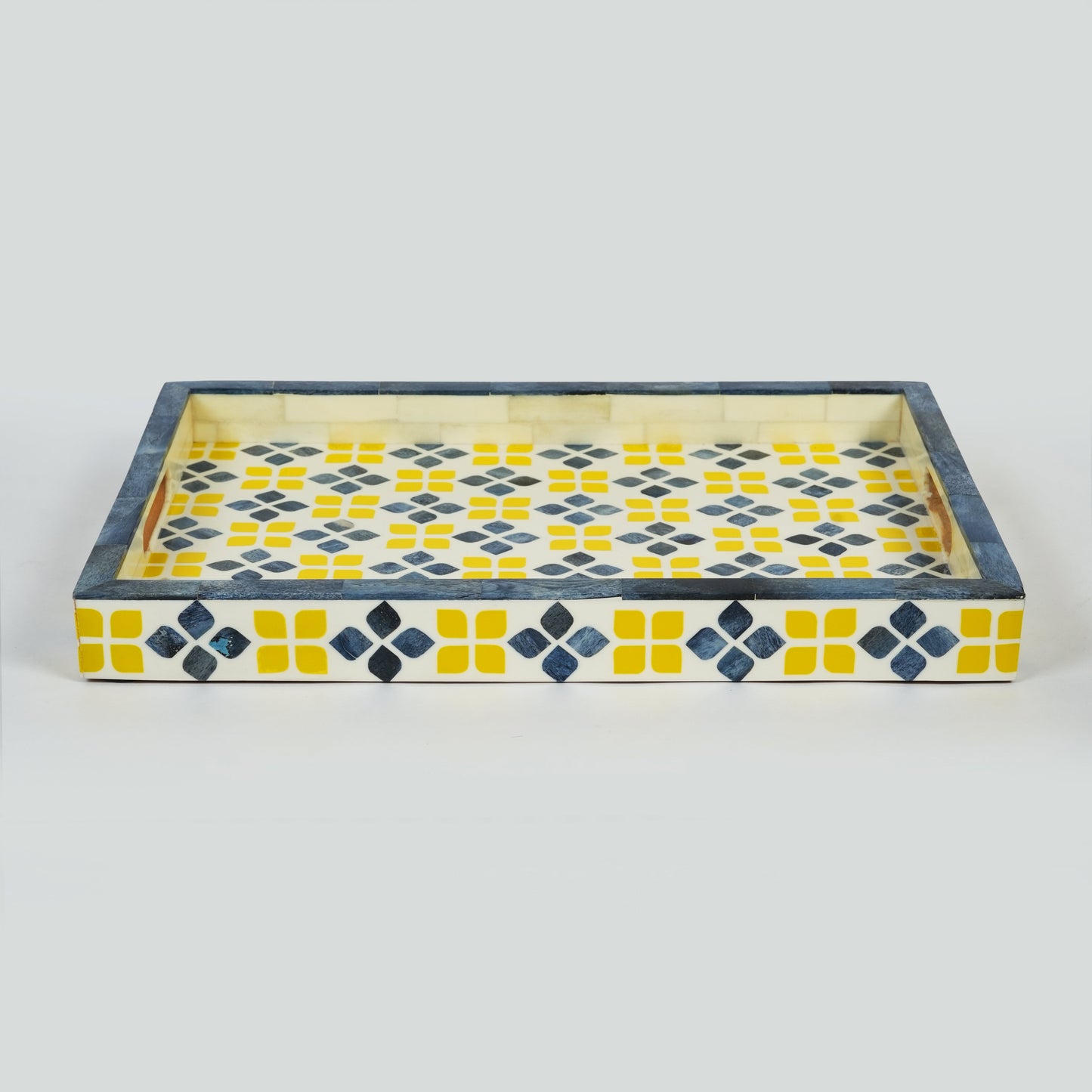Marigold Mosaic Bone Inlay Tray
