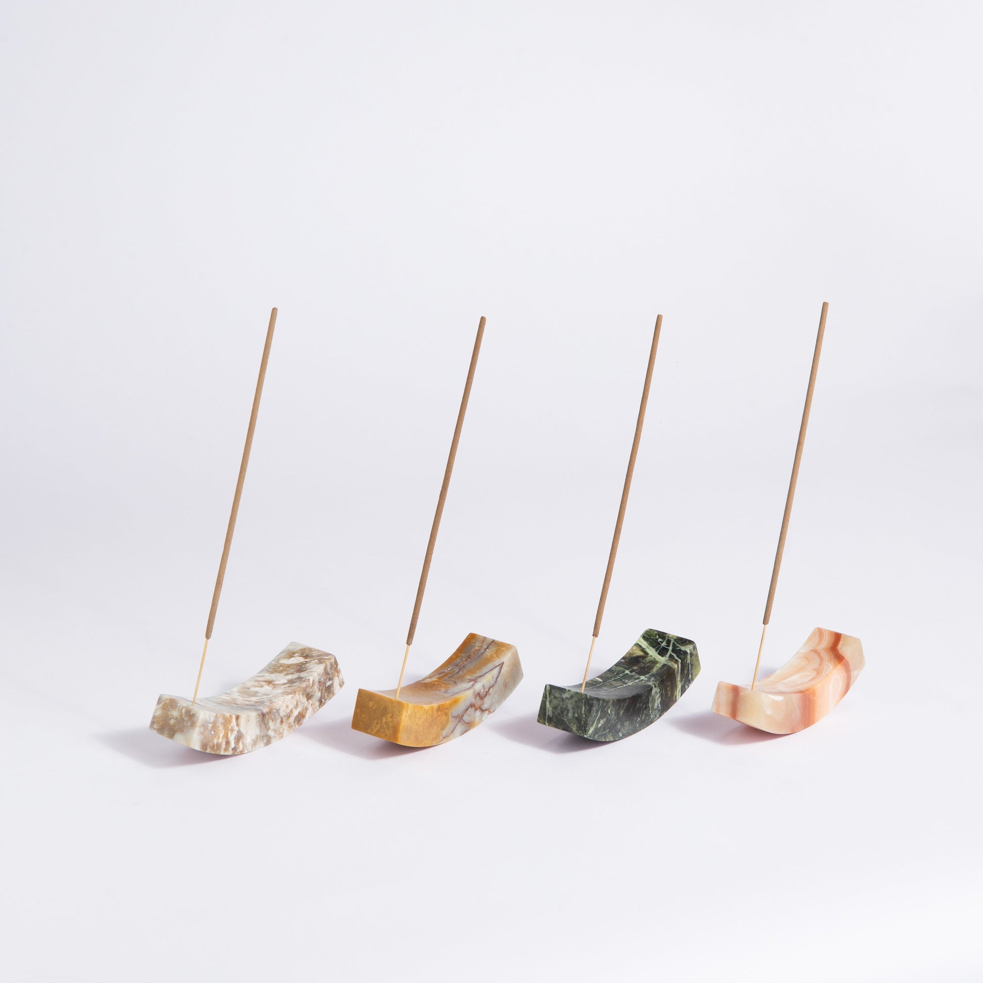 Smile gemstone incense holder Soapstone