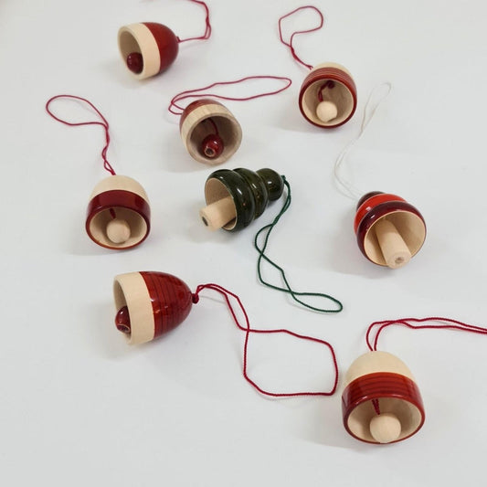 Christmas Tree Ornaments – Assorted Bells | Set of 8