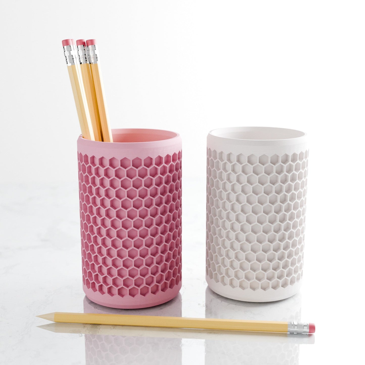Modern Honeycomb Pencil Holder