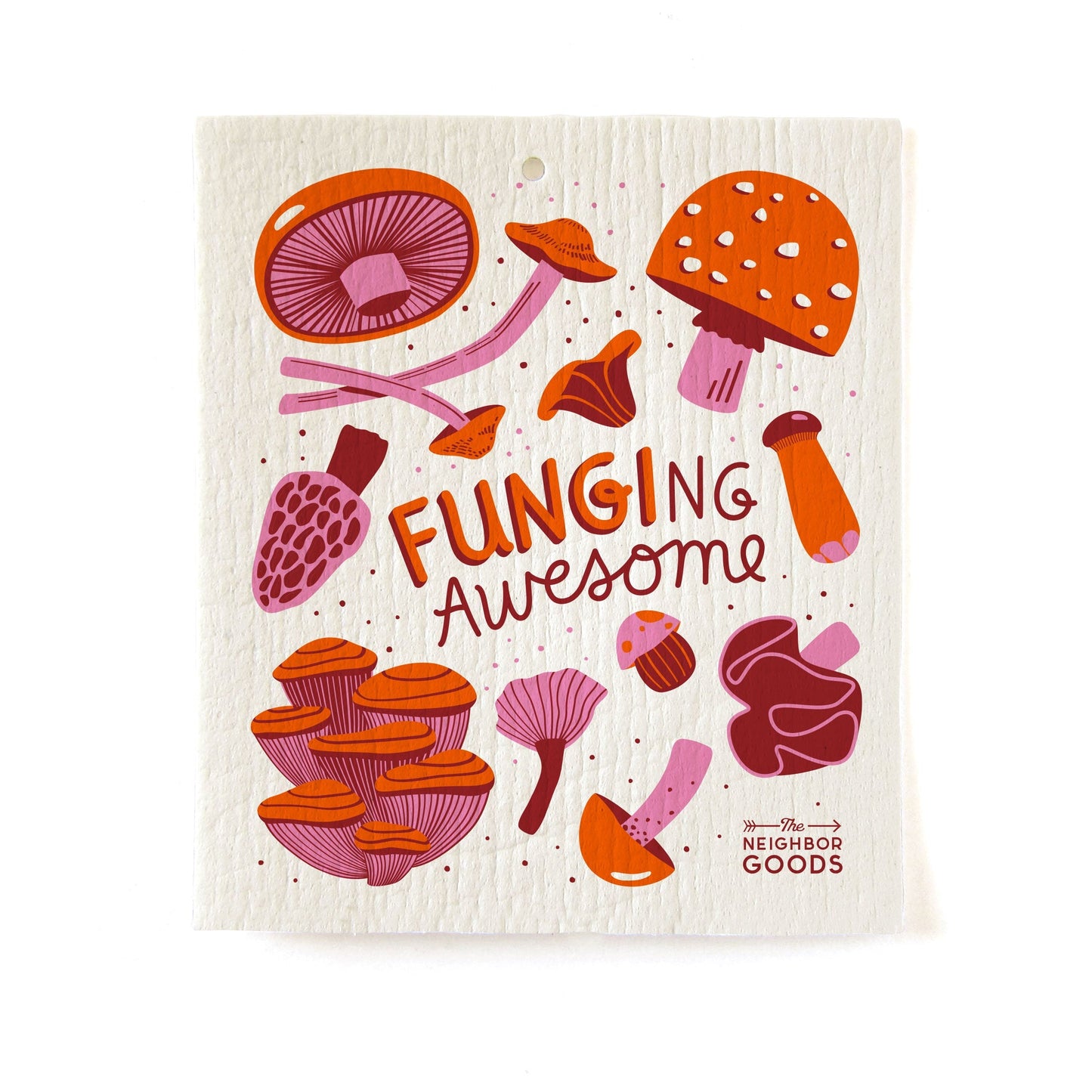 Mushroom Dish Towel + Sponge Cloth Gift Set