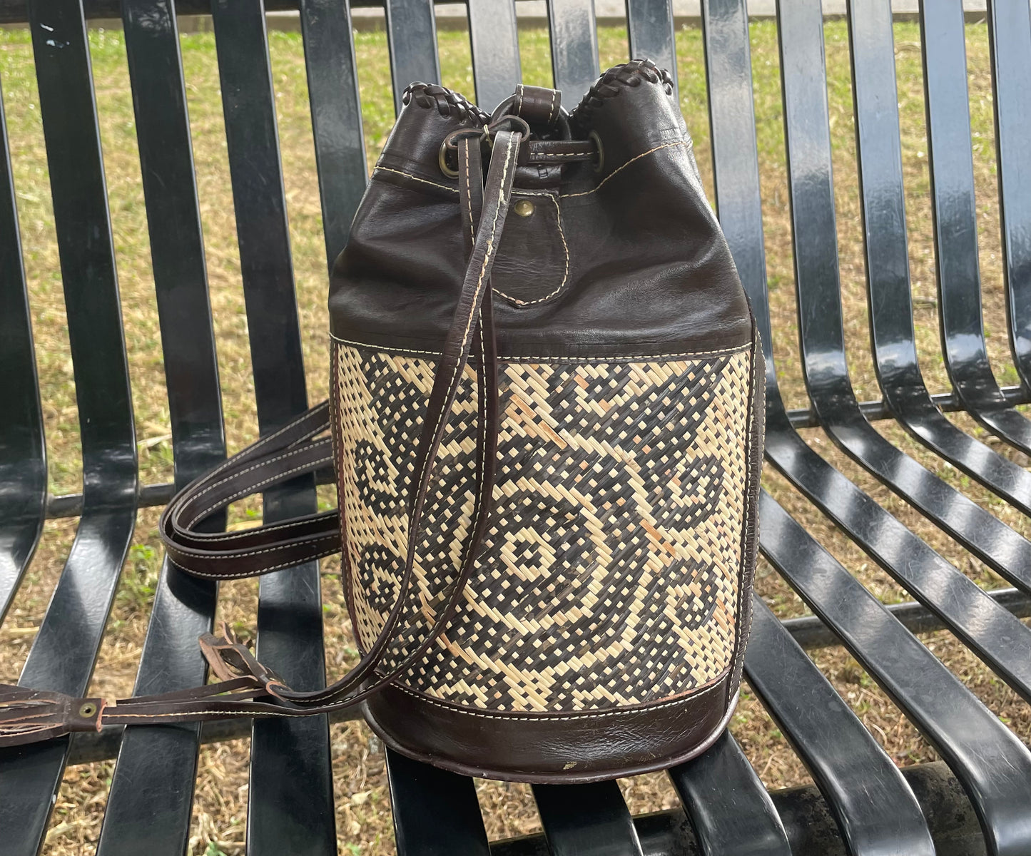 Rattan Slingback  Backpack Bali