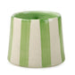 Ceramic Green Stripe  Coffee cup - 3.5 x 2.5 Inches ( Set of 4 )