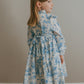 Aoki Dress-Blue Toile | Long Sleeve