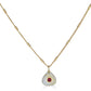 Rutilated Quartz and Garnet Necklace