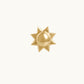 14K Yellow Gold Sun Stud
