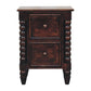 Solid Wood Spindle Duo Bedside