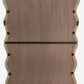 Decorative Wavy Wall Mirror with Mango Wood Frame, 36x48"