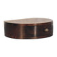 Solid Wood California Walnut Wall-Mounted Rounded Bedside Table