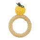 Handwoven Lemon Napkin Ring - Set of 4