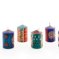 African Sky Painted Candles