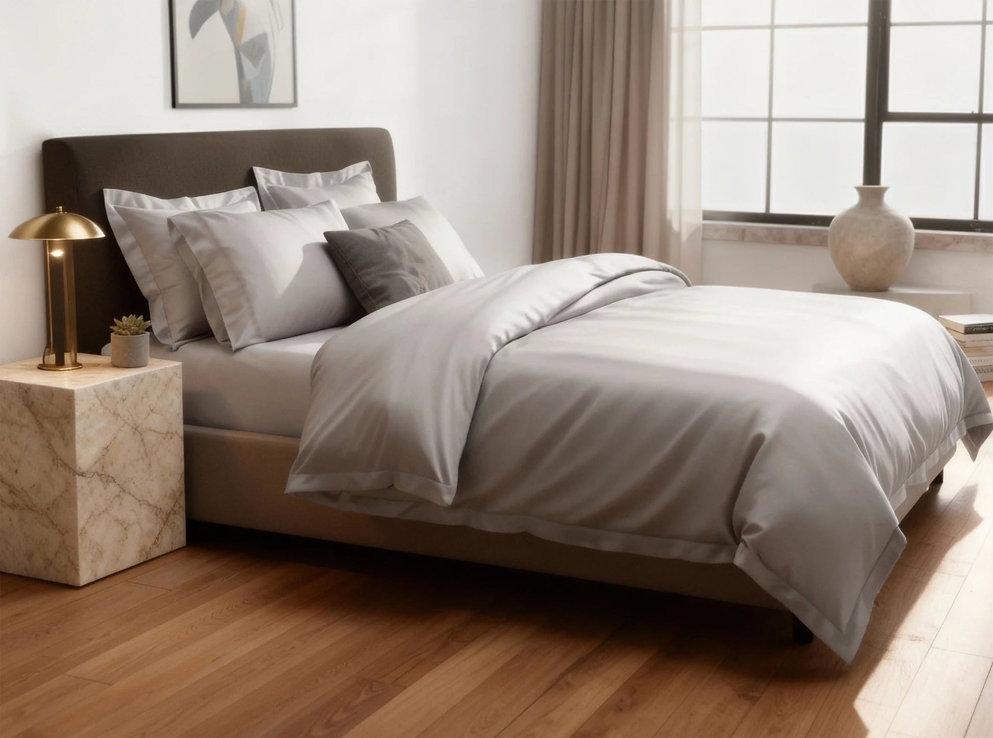 Signature Sateen Hemstitched Duvet Cover
