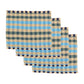 S/2 Cuadritos Cyan Placemat
