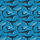Set of 2 Large Reusable Cloth Furoshiki Gift Wrap | Whales & Waves