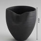 Minimal Black Aluminum Vase | Modern Matte Décor