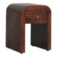 Solid Wood Curved Bedside Table