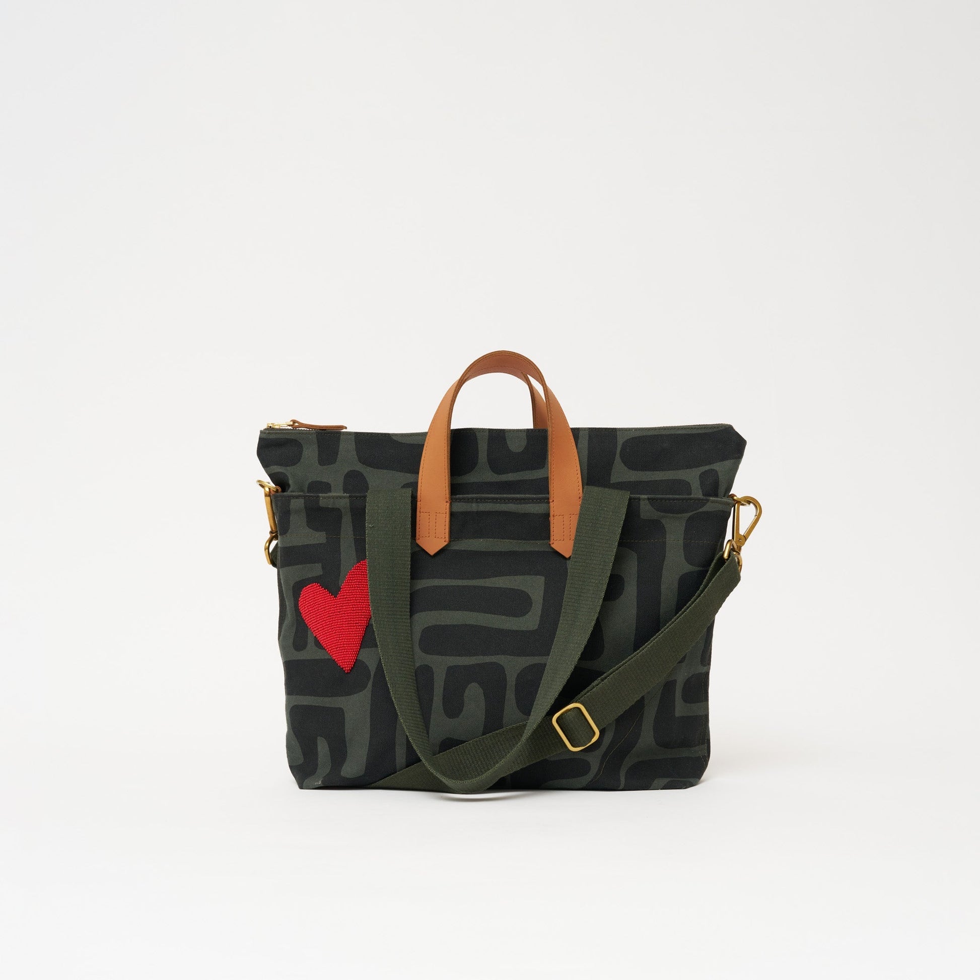 Commuter - Safari Kuba with Red Beaded Heart