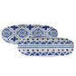 Shallow Organic Oval Platter Large Set of 4