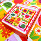 Garden Charms Quilt Kit - Pink/ Green